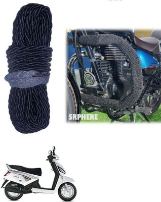KP8 Bike Crash Guard Black Rope 12 Meter Long For Gusto(Universal For Bike)