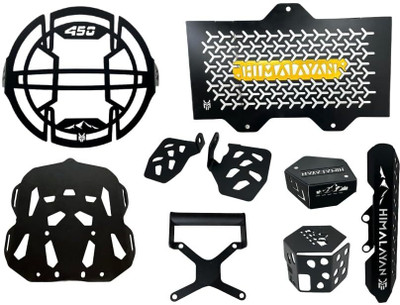 MILACHIN Himalayan 450 Combo Pack of 8 Pcs Bike Crash Guard(Royal Enfield)
