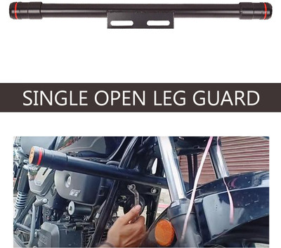 SRPHERE N1 Heavy Duty Metal | Single Front Leg Guard | For Hero Splendor All Model Bike Crash Guard(Hero)