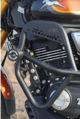 auto trends Heavy Quality Metal Crash guard With Slider For RONIN 225cc(TVS)
