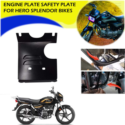 Znee Smart ENGINE PLATE SAFETY PLATE FOR HERO BIKES SPLENDOR MT5136 Bike Engine Guard(Hero)