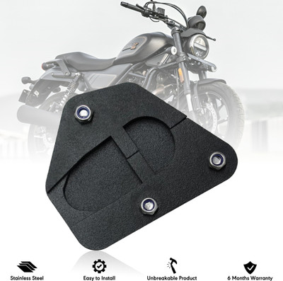 BRXR H@rley X440 Stainless Steel Bike Side Stand Extender | Stand Pad Guard Bike Crash Guard(Harley Davidson)