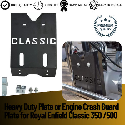 Giinix RE6 Heavy Plate or Engine Crash Guard Plate for Royal Enfield Classic 350 /500(Royal Enfield)