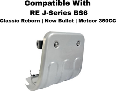 EAZ Chrome Aluminium Sump Guard for RE Reborn,Meteor,New Bullet 350 (J-Series BS6) Bike Engine Guard(Royal Enfield)