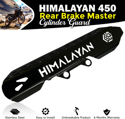 OBEROI'S TRADERS Himalayan 450 Bike Rear Master Cylinder Guard Bike Crash Guard(Royal Enfield)