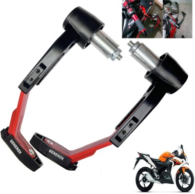 Generox Handle Protector Lever Guard for All Bike REDnBLACK_LG049 Bike Crash Guard(Honda)