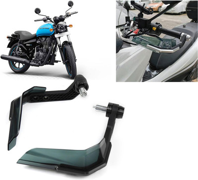 AUTO PEARL Hand Guard Protector Windshield for All Bikes_388 Handlebar Hand Guard(Royal Enfield)