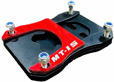 Gogna Mart MT-15 Side Stand Extender Base Stand (RED) Bike Crash Guard(Yamaha)