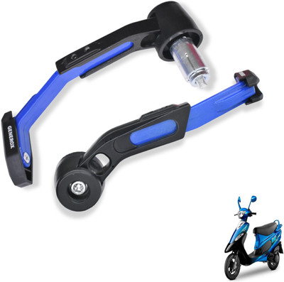 Generox Adjustable CNC Lever Guard for All Bike BlueLG167 Bike Crash Guard(TVS)