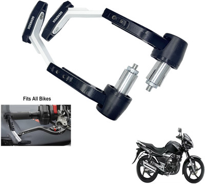 Generox Handle Clutch Lever Protector Guard for All Bike _White128 Bike Crash Guard(Suzuki)