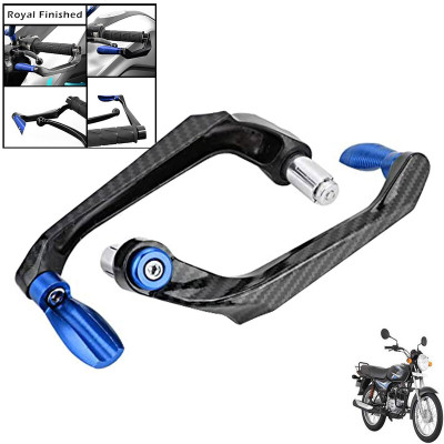 Generox Handlebar Brake Clutch Lever Hand Guard Protector GXcarbonLGBLUE337 Bike Crash Guard(Bajaj)