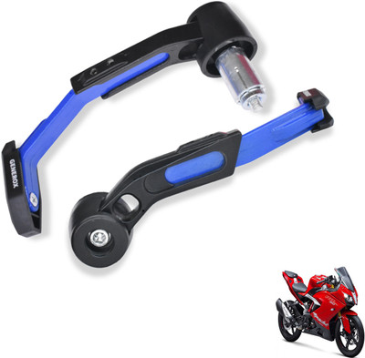 Generox Adjustable CNC Lever Guard for All Bike BlueLG348 Bike Crash Guard(TVS)