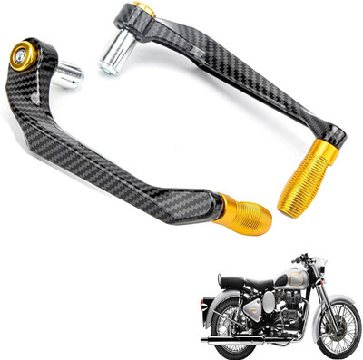 Generox Premium Quality Protective Lever Guard for All BikeGX-CRNF-GolDen061 Bike Crash Guard(Royal Enfield)