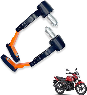 Shopland Clutch Handle Protector Lever Guard For All Bike Orange_LG221 Bike Crash Guard(Suzuki)