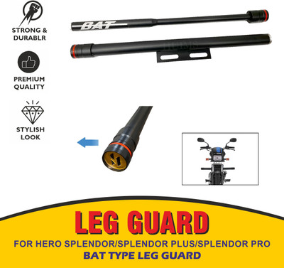 INGPRIDE NEW_AWG- PREMIUM QUALITY LEG GUARD OPEN (BAT -TYPE) FOR SPLENDOR Bike Crash Guard(Hero)