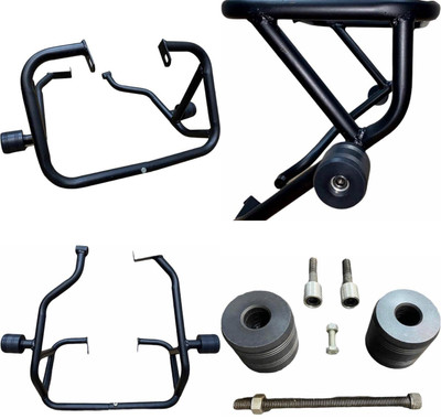 WHEETOYKART Bike Crash Guard with Frame Slider Black Leg Guard for BS4/BS6(Yamaha)