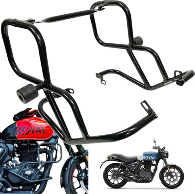 OZANGO Bike Motorcycle Safety Crash Guard Bar Leg Guard 4 Slider for RE Hunter 350(Royal Enfield)