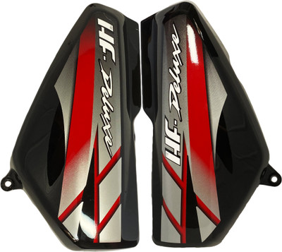 Shri Hf Deluxe Black Red Bike Crash Guard(Hero)