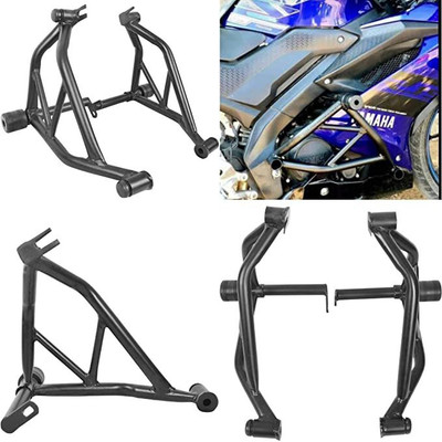 MOTO XSPEED Heavy Quality Metal Crash Guard With Slider Compatible For R15V3 Black(Universal For Bike)