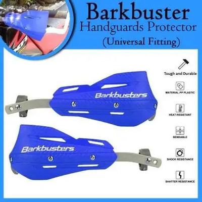 auto trends (BLUE) PREMIUM QUALITY ALUMINIUM OE BARKBUSTERS HANDLE GUARD Handlebar Hand Guard(Universal For Bike)