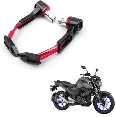 ROYAL AUTO MART RED CNC Adjustable Lever Protector Guard for universal for Bike_170 Handlebar Hand Guard(Yamaha)