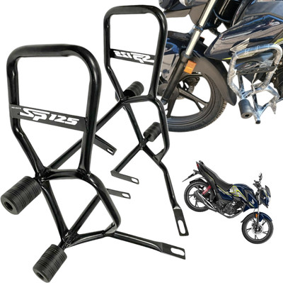 Dhe Best Bike Stylist Metal Crash Guard With 4 Slider for Honda Shine 125 SP BS6