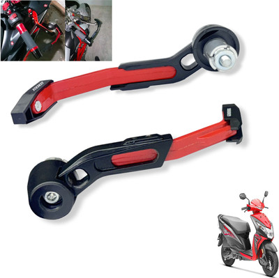 Generox CNC Aluminium Lever Guard Red For Deo Bike Crash Guard(Honda)
