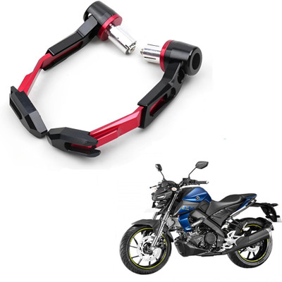 ROYAL AUTO MART RED CNC Adjustable Lever Protector Guard for universal for Bike_184 Handlebar Hand Guard(Yamaha)