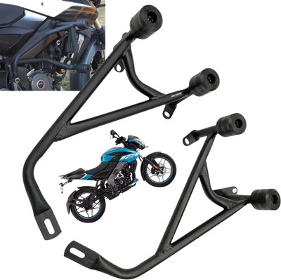 Dhe Best Motorcycle Leg Guard CrashBar With Frame Slider Legguard for Bajaj Pulsur NS 125 Bike Crash Guard