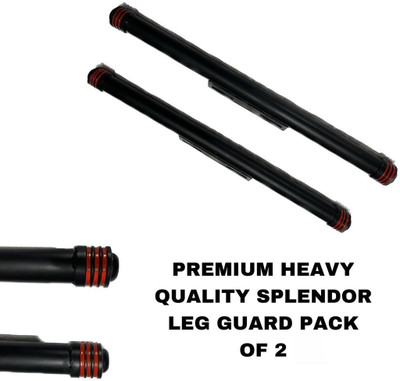 INGPRIDE BASKE_3 Layers Single Rod Leg Guard for Hero Splendor Bike Crash Guard Pack of 2(Hero)