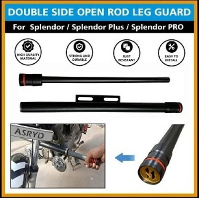 SRPHERE Heavy Double Side Open Rod Leg Guard for PQ Bike Crash Guard(Hero, Universal For Bike)