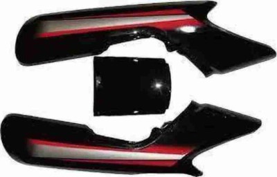 RSGARAZZ TAIL PANEL HF DELUXE BLACK/RED BIKE FAIRING KIT Bike Crash Guard(Hero)