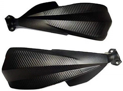 meenu arts AB-CARBON FIBER-01 Handlebar Hand Guard(Universal For Bike)