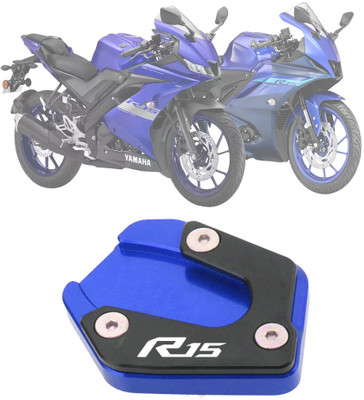 Vagary Blue CNC Stand Extender for Yamaha R15 V3, V4, R15M Bike Crash Guard(Yamaha)