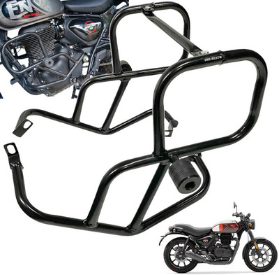 Dhe Best Bike HG6 Accessories Crash Guard Support Frame 4 Slider For RE Hunter 350(Royal Enfield)