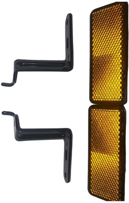 MJAuto Yamaha RXZ Reflector Clamp and Reflectors Bike Crash Guard(Yamaha)