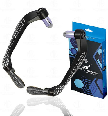 Moto Genius Universal CNC Handlebar Brake Clutch Lever Protector Guard for Bike Grey Bike Crash Guard(Universal For Bike)