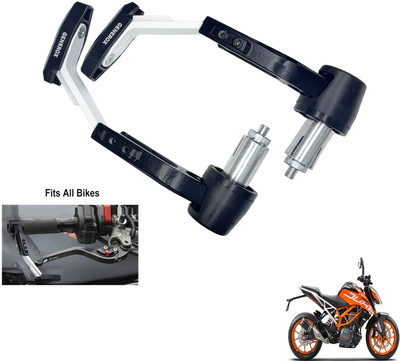 Generox Handle Clutch Lever Protector Guard for All Bike G_White350 Bike Crash Guard(KTM)