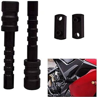 SGTB Bike Frame Slider for KTM Duke RC 125 200 390 Crash Protector Black Bike Crash Guard(Yamaha)