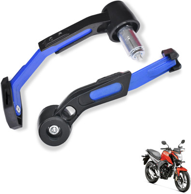 Shopland Adjustable CNC Lever Guard for All Bike LG_Blue035 Bike Crash Guard(Honda)