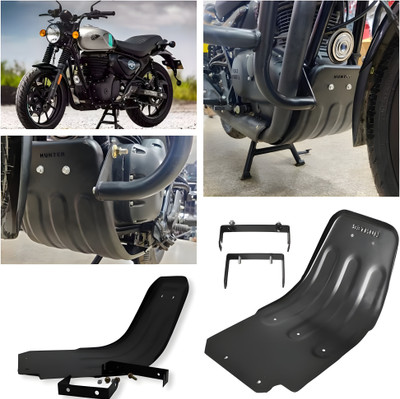 RS ACESSORIES HUB BEST Metal Premium Heavy Quality Engine Guard,Sump Guard for RE Hunter 350 c Bike Crash Guard(Royal Enfield)