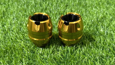 DADDY AUTO WHEEL FRONT FORK FRAME SLIDER GOLD UNIVERSAL FOR ALL BIKE’S Bike Crash Guard(Universal For Bike)
