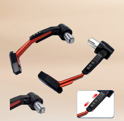 automunk CNC Aluminium Body Stylist New ModelMotorcycle Handlebar Lever Guard Handlebar Hand Guard(Universal For Bike)