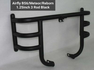 ANK Airfly Leg Guard Compatible for Royal Classic Reborn and Meteor (Black) Bike Crash Guard(Royal Enfield)