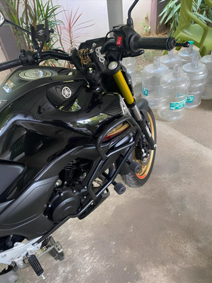 RS ACESSORIES HUB BEST Quality Metal Crash Guard with Slider Compatible for FZV3.V4.S(Yamaha)