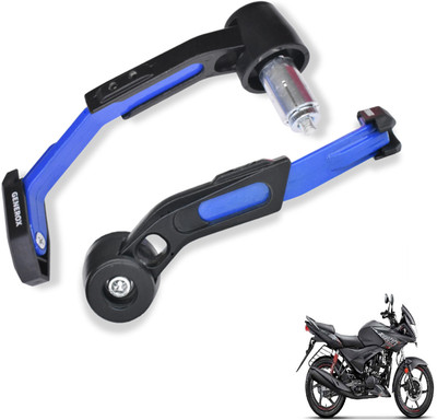 Generox Adjustable CNC Lever Guard for All Bike BlueLG140 Bike Crash Guard(Hero)