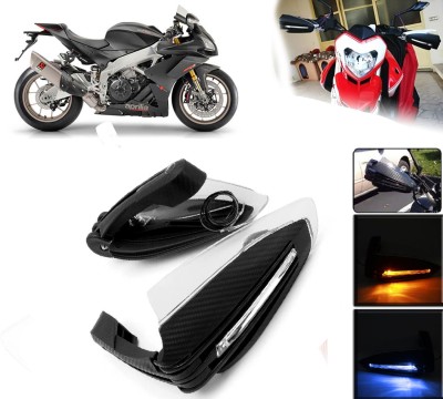 AUTO PEARL Folding Protector Proguard with Led Brake Clutch Lever Black Protector Guard Bike Crash Guard(Aprilia)