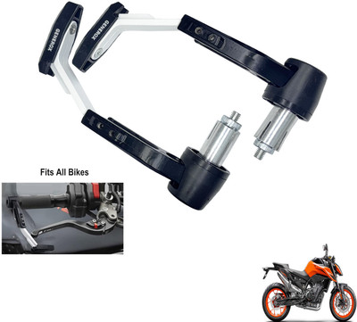 Generox Handle Clutch Lever Protector Guard for All Bike _White349 Bike Crash Guard(KTM)