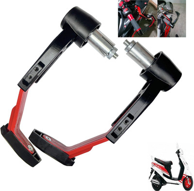Shopland Adjustable Clutch Lever Guard for All Bike SL-_Red470 Bike Crash Guard(Mahindra)