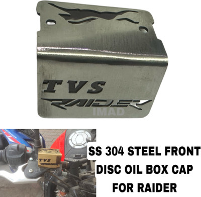 imad FRONT DISC BOX CAP FOR RAIDER Bike Crash Guard(TVS)